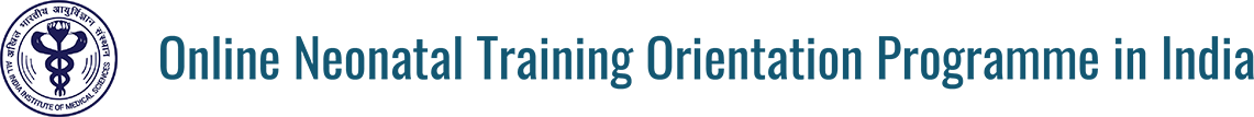 Logo of Online Neonatal Training Orientation Programme in India